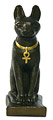 Bastet Egyptian Cat, Bronze Finish, 7H