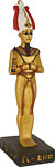 Osiris Egyptian Resurrection God Statue, 13.75H