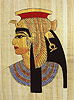 CLEOPATRA 16 x12 , Papyrus Painting