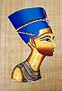 Nefertiti 24x16, Papyrus Painting