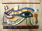 The Eye of Horus 24x16 Papyrus Painting