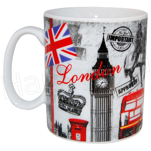 London Collage Fine Porcelain Mug, photo-1