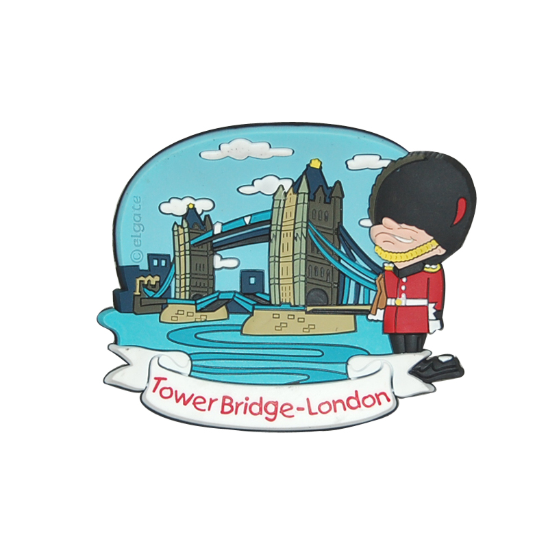 Tower Bridge and Guardsman Rubber Magnets