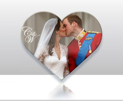 Prince William and Kate Wedding Fridge Magnet