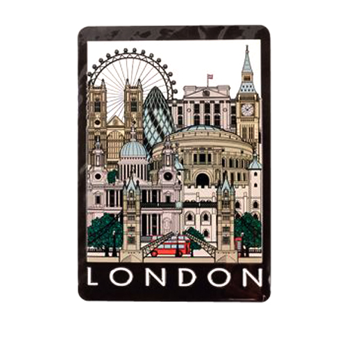 London Cityscape Tin Signs