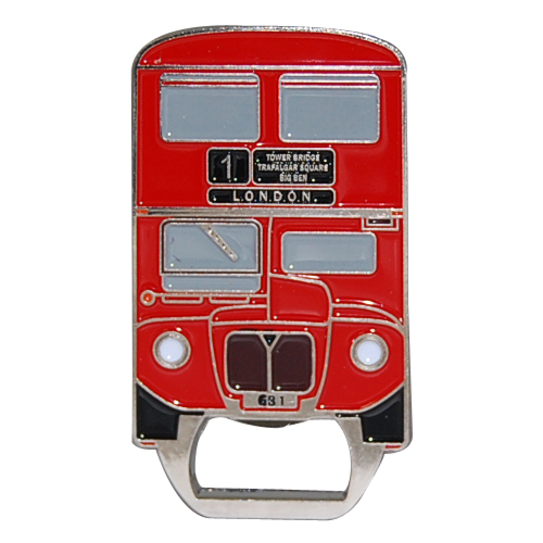 London Red Bus Bottle Opener Magnet