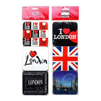 London Souvenir Coaster Set of 6