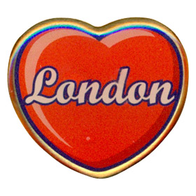 London Heart - Metal Pin Badge