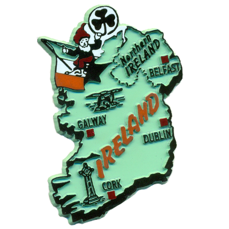 Ireland Souvenir Fridge Magnet