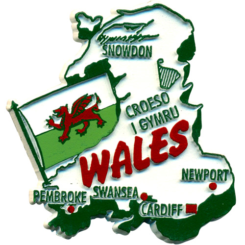 Wales, Great Britain Souvenir Magnet