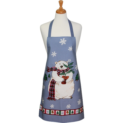 Snow Bear Oilcloth Apron