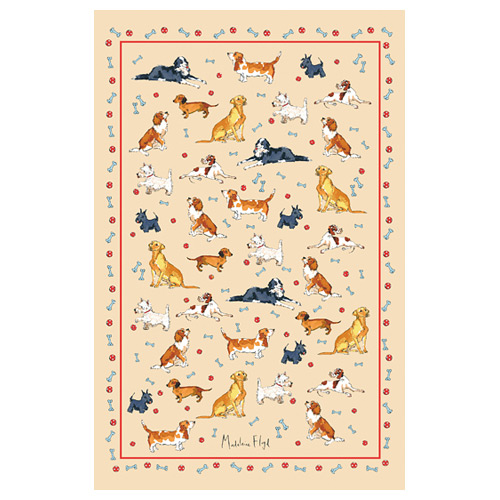 Dog & Bone - Linen Tea Towel