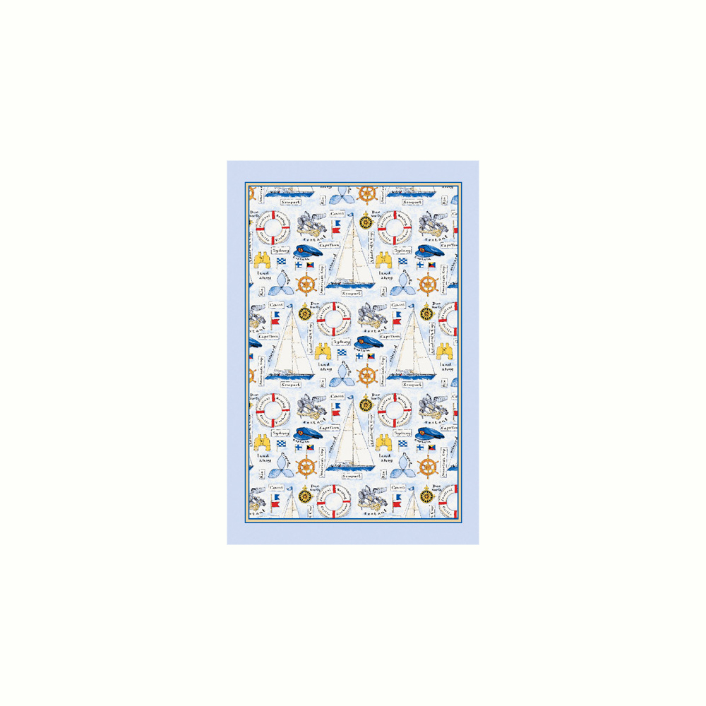 Sporting Life Sailing - Linen Tea Towel