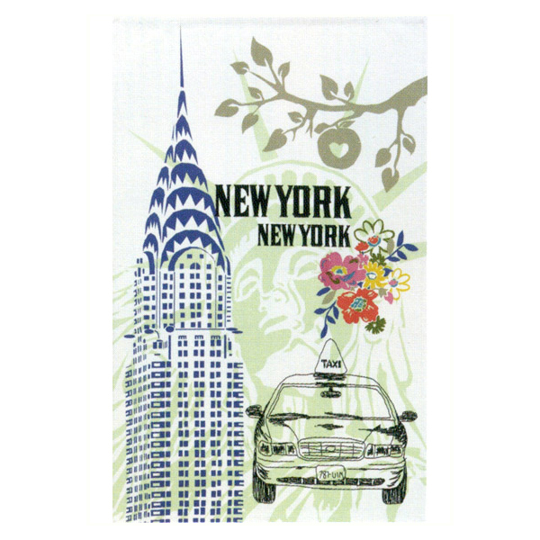 Elegant New York City Cotton Tea Towel
