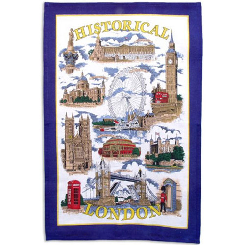 Historical London Tea Towel