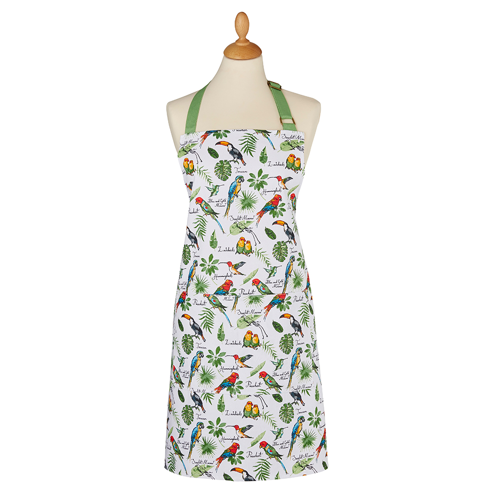 Tropical Bird Cotton Apron