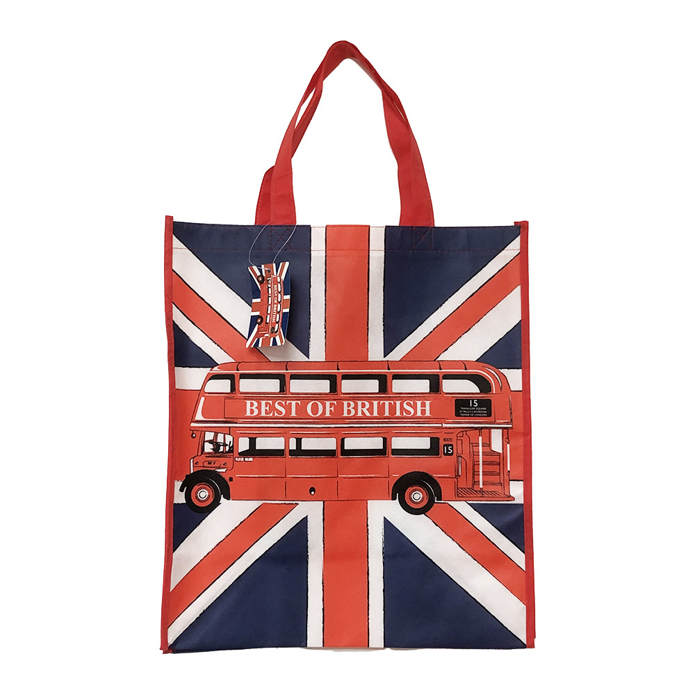 Union Jack Best of British Bus Reusable Grocery Tote Bag