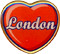 London Heart - Metal Pin Badge