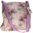 Paris Cotton Messenger Bag