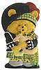 Scottish Piper Green Bear - Magnet