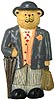 Gentleman Bear - Refrigerator FMagnet