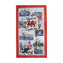 Iconic Wales Souvenir Tea Towel – 100% Cotton