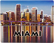 Miami Fridge Magnet - 3D Embossed Plastic