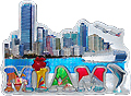 Miami Souvenir Refrigerator Magnet