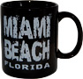 Miami Beach Souvenir Mug - Black