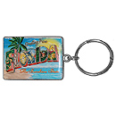 Greetings from Florida Souvenir Key Chain