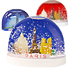 Paris Monuments in a Snowglobe