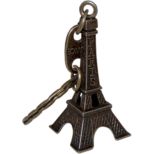 Eiffel Tower Keychain, Antique Bronze