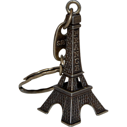 Eiffel Tower Keychain, Antique Bronze, photo-1