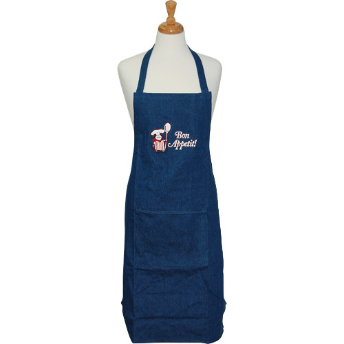 Bon Appetit! Kitchen Apron - Denim