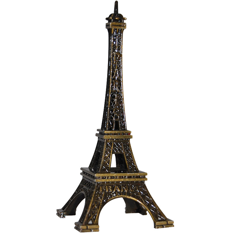 4 Eiffel Tower Mini Replica, Antique Gold
