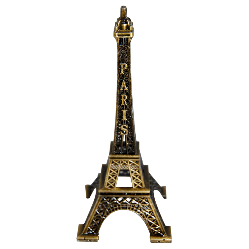 5 Eiffel Tower Mini Replica, Antique Gold