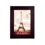Large Vintage Canvas Painting - Eiffel Tower, 32H