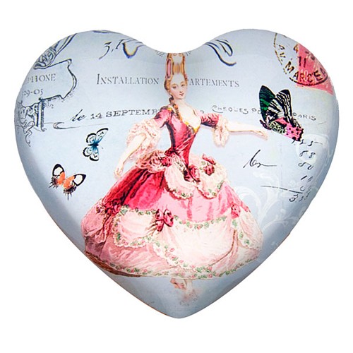 Chic French Style Glass Paperweight- Antoinette