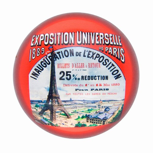 Paris Glass Magnet - 1889 Paris Expo