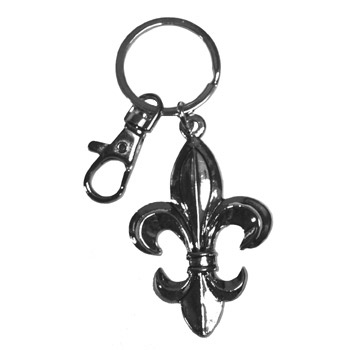 Fleur de Lis Key Chain - Pewter