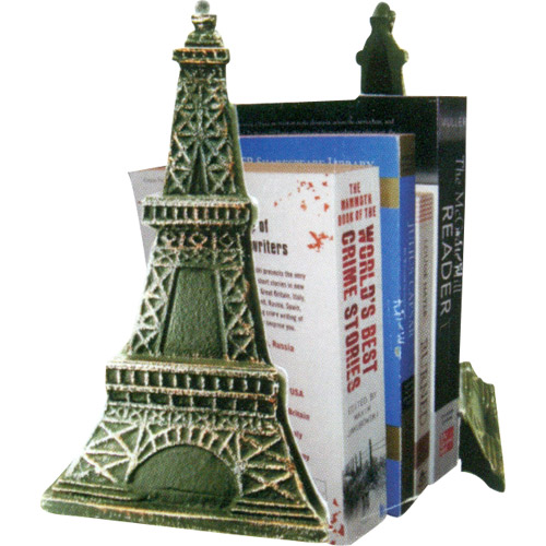 Eiffel Tower Bookends, Metal, 9H - Set of 2