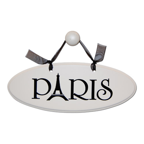 Paris Sign Decor - Cream Color, 9L