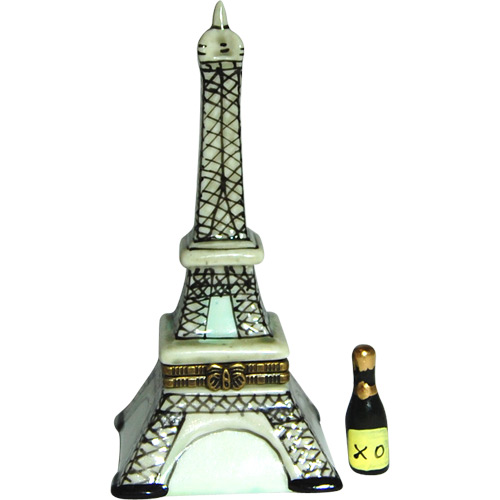 4H Mini Eiffel Tower Porcelain Trinket Box