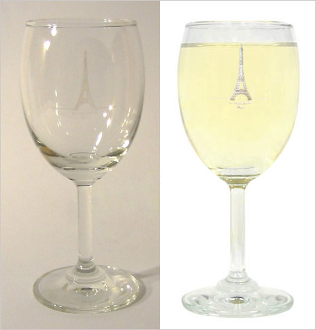 Eiffel Tower White Wine Goblet