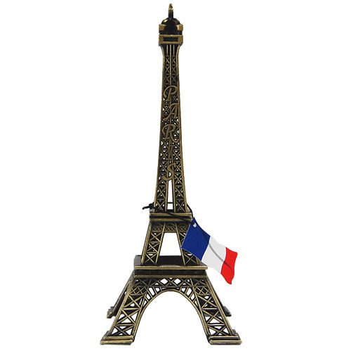 10 Eiffel Tower Miniature Replica, Antique Gold