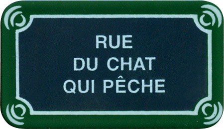 Paris Street Sign Magnet -