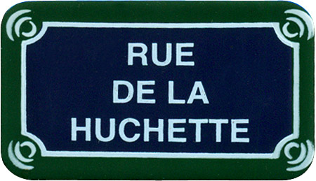 Paris Street Sign Magnet-RUE DU LA HUCHETTE