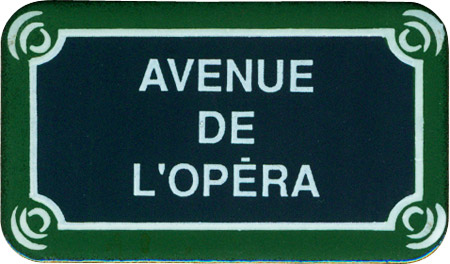 Paris Street Sign Magnet - AVENUE DE LOPERA