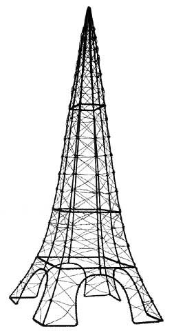 24 Wire Eiffel Tower, Black