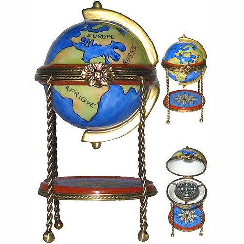 French Limoges Box, the Globe